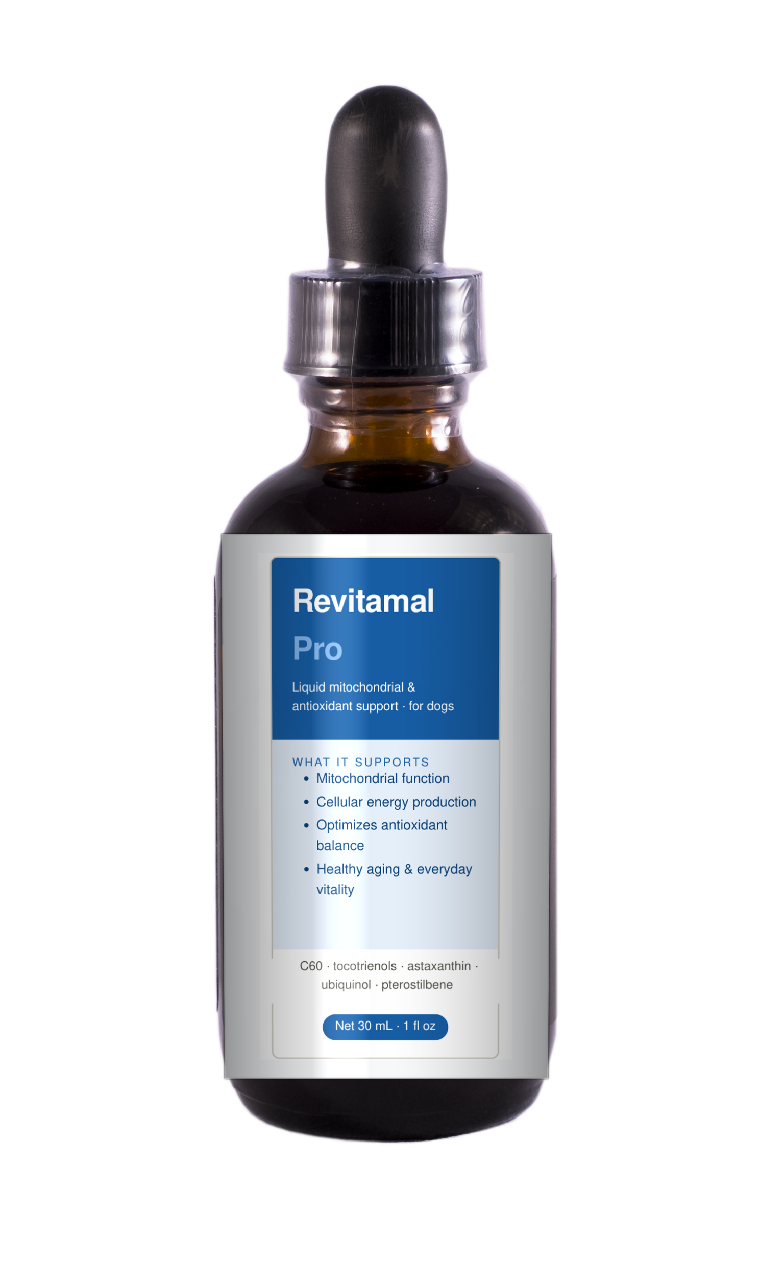 Revitamal Pro 30 mL amber dropper bottle